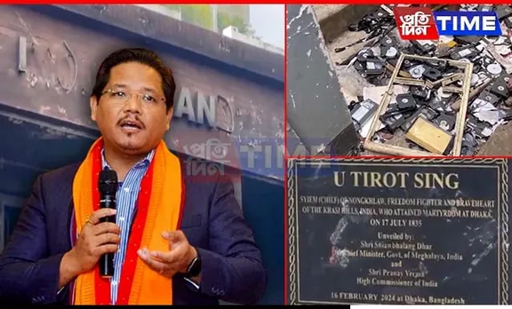 Meghalaya CM Condemns Vandalization of U Tirot Sing Syiem's Statue in Dhaka